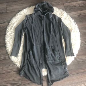 COPY - Tunic length open front cardigan